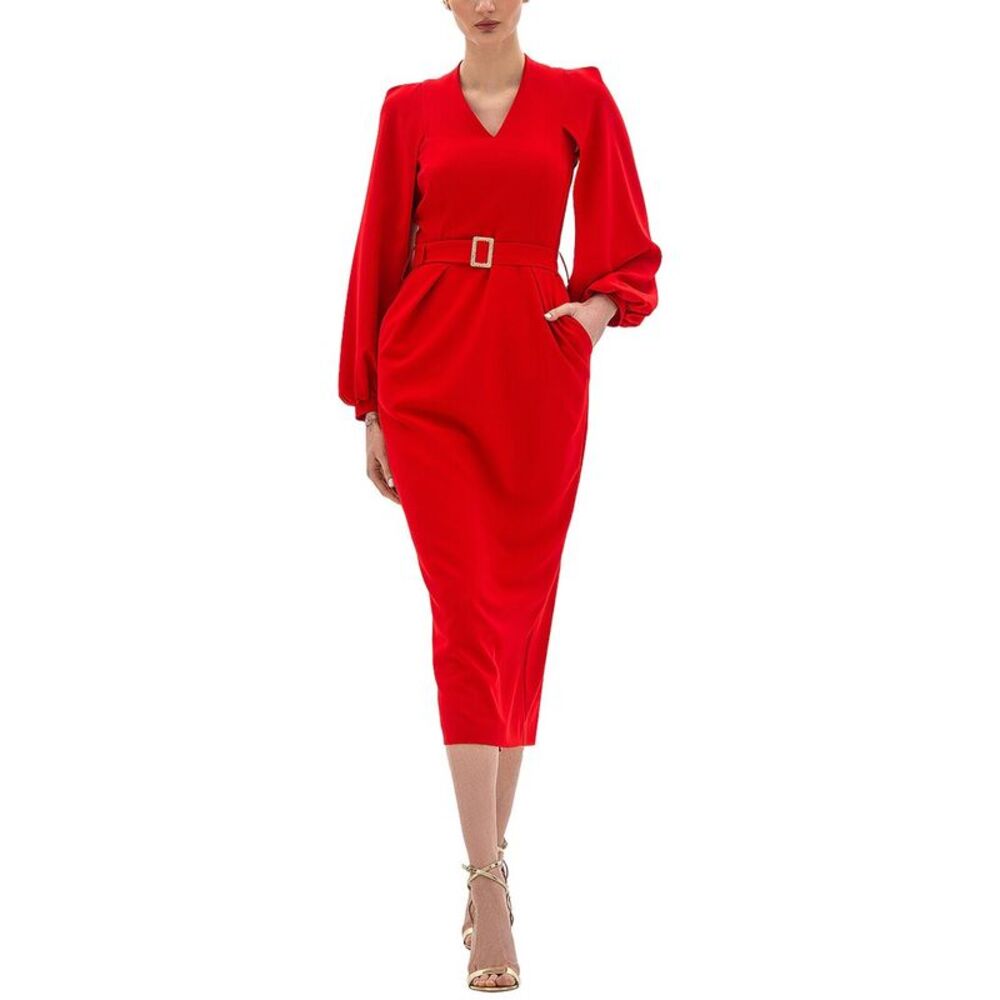 Bgl Womens Midi Dress, Red